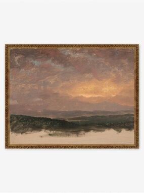 Lulu and Georgia Sunset Over the Catskills Print Unframed 32” 24”